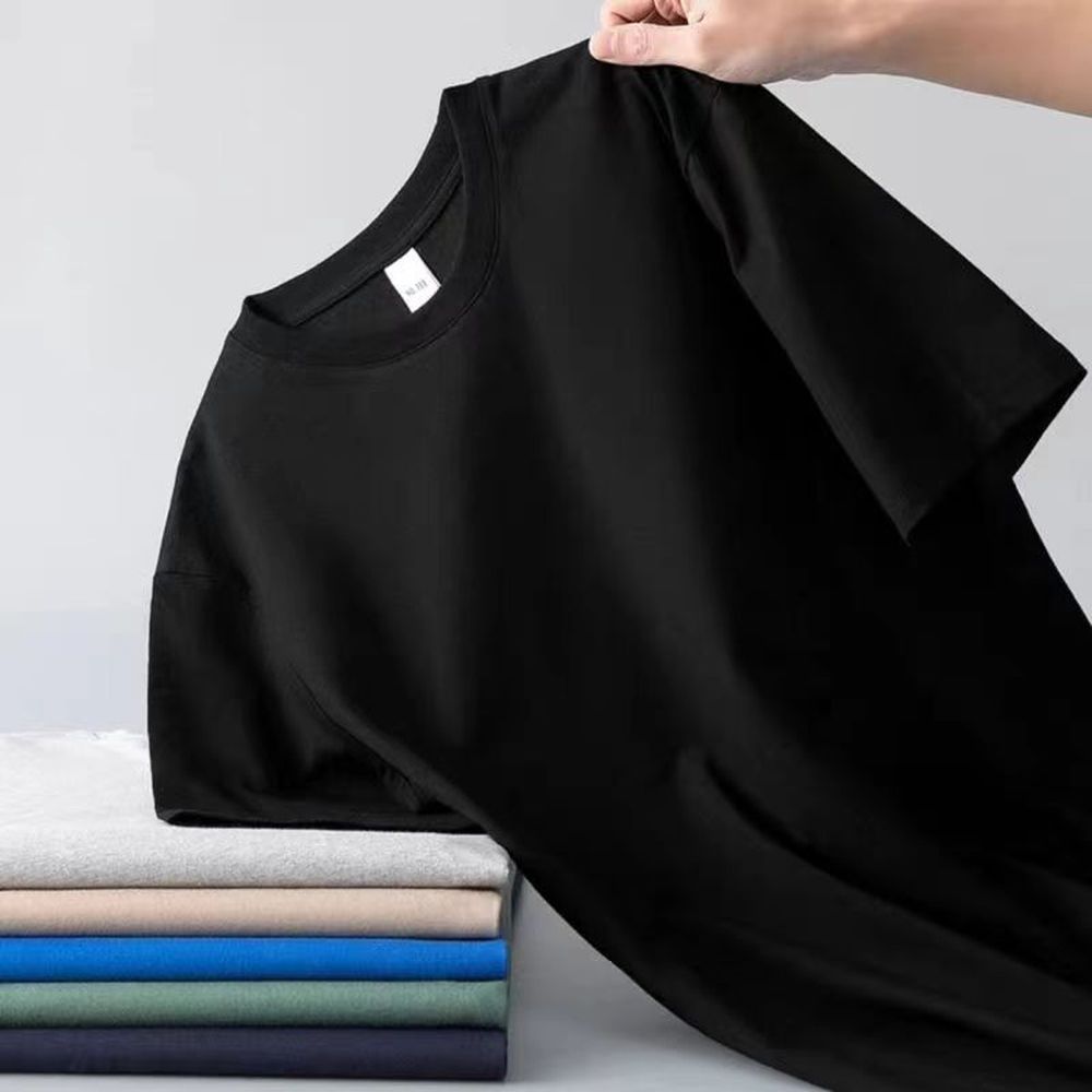 Men's Solid Color Slim Fit Short-Sleeved T-Shirt