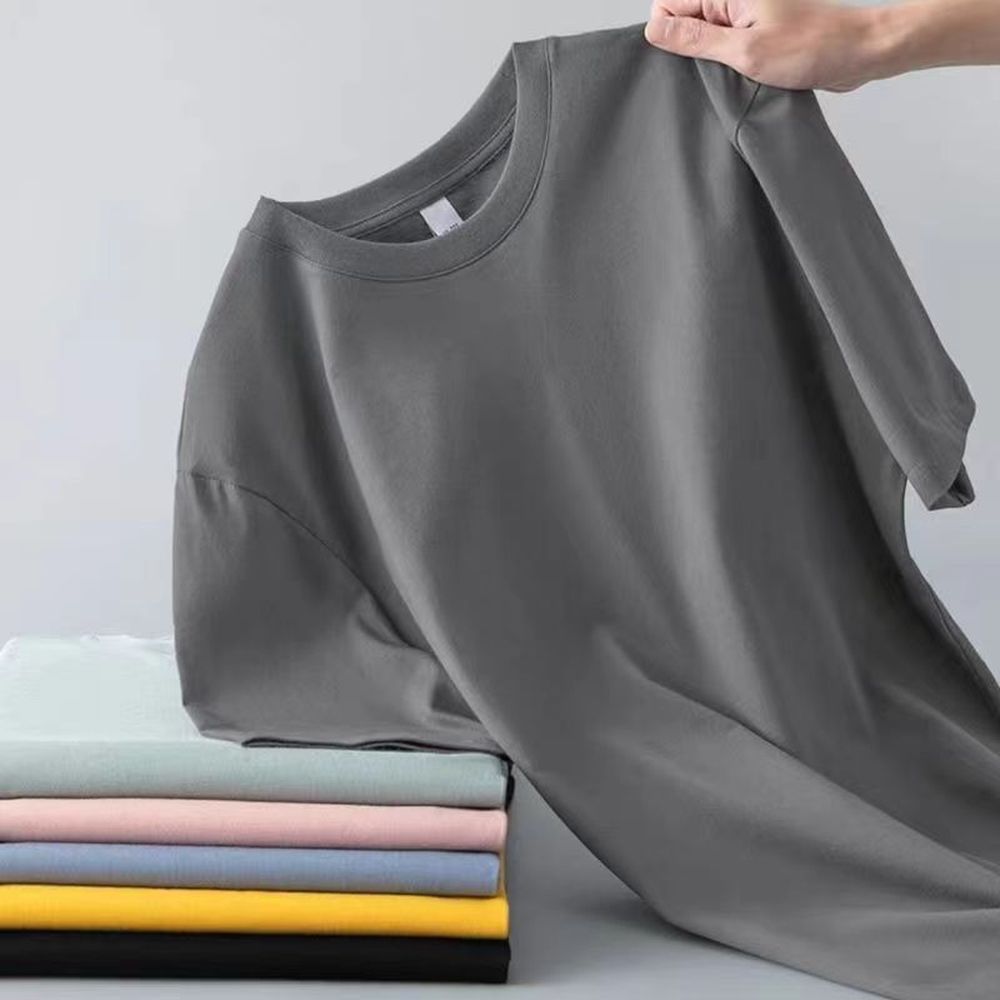 Men's Solid Color Slim Fit Short-Sleeved T-Shirt