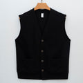 Men's Machine Washable Cotton Cardigan Casual Vest