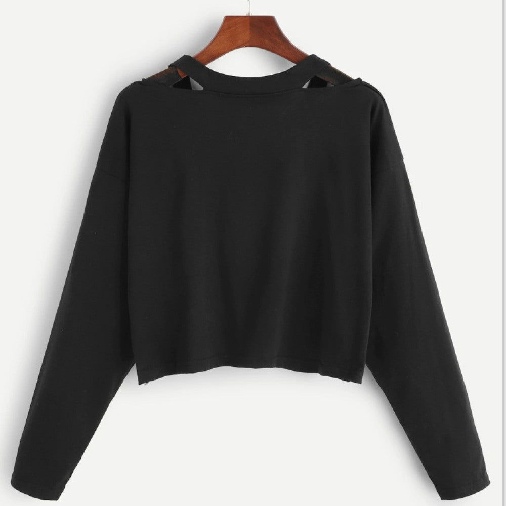 Women's V-Neck Short Twist T-Shirt